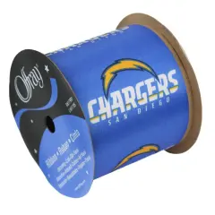 San Diego Chargers NFL Printed Ribbon 2-1/2-Inch Width, 9 Foot Spool