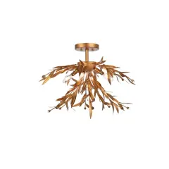 Priscilla 23 inch flush mount in gold leaf