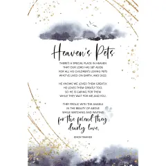 Dexsa Heaven's Pets Wood Plaque with Easel and Hanger 6 inches x 9 inches