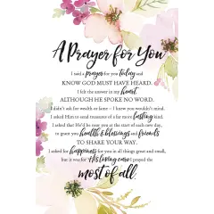 Dexsa A Prayer For You Woodland Grace Series 6" x 9" Wood Plaque with Easel