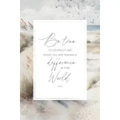 Dexsa Be True To Yourself Inspirational Wood Plaque 6 inches x 9 inches