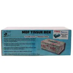 Little Birdie MDF Tissue Box-3.5"X9"X5.5"