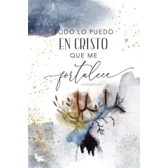 Dexsa Todo Lo Puedo En Cristo - I Can do All Things - Inspirational Saying in Spanish 6x9 Wood Plaque with Easel and Wall Hanger