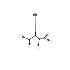 Cavoli 5 lights black chandelier