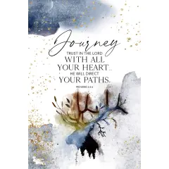 Dexsa Journey-Trust In The Lord Wood Plaque with Easel and Hanger 6 inches x 9 inches