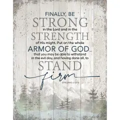 Dexsa Finally, Be Strong Wood Plaque 11.75x15