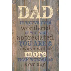 Dexsa Dad If You'Ve&hellip;New Horizons Wood Plaque with Easel