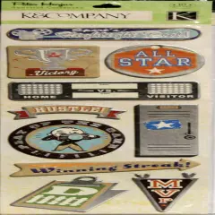 K & Company Peter Horjus Sports Words Adhesive Chipboard