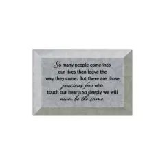 Dexsa So Many People Beveled Glass Plaque with Easel
