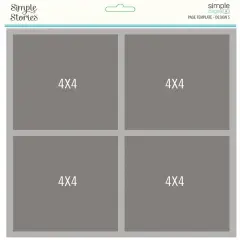 Simple Stories Simple Pages Page Template-(1) 4-4"X4"