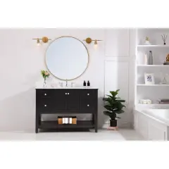 Gene 1 light Brass and Clear glass left Wall sconce