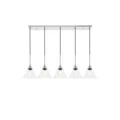 Histoire 5 light chrome Pendant