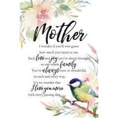 Dexsa Mother-I Wonder Woodland Grace Series 6" x 9" Wood Plaque with Easel