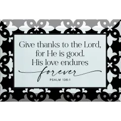 Dexsa Give Thanks To The Lord Glass Plaque - 6x4