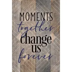 Dexsa Moments Together Wood Plaque with Easel and Hanger 6 inches x 9 inches