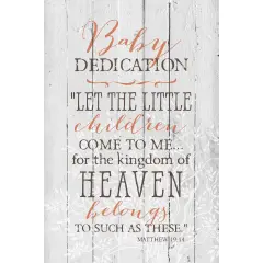 Dexsa Baby Dedication&hellip;New Horizons Wood Plaque with Easel