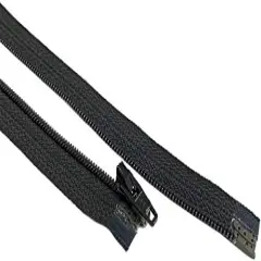#3 Coil Separating Black YKK Zippers for Sewing Craft & Apparel - Color Black - Made in The United States (12 Zippers Per Pack) (22" Inches)