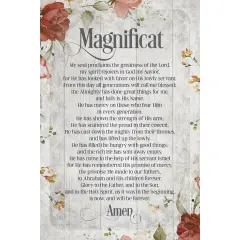 Dexsa Magnificat Symbols of Faith Inspirational Wood Plaque 6 inches x 9 inches