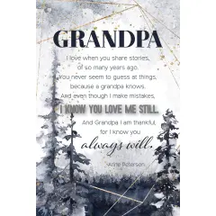 Dexsa Grandpa I Love When Inspirational Wood Plaque 6 inches x 9 inches