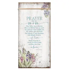 Dexsa Prayer For My Mom Wood Plaque 6 3/4"x13 5/8"