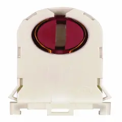 Satco T8 and T12 FL13 Rotary Locking Replacement Snap Wing Mounting White