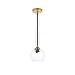 Cashel 6 inch brass pendant