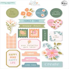 Pinkfresh Fabric Stickers-Lovely Blooms