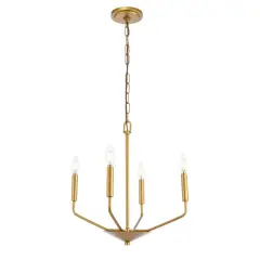 Enzo 4 light Brass pendant
