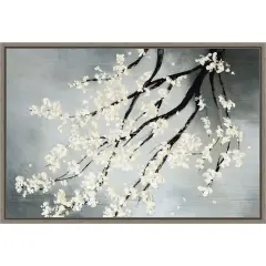Cherry Tree Blossoms by Kari Taylor Canvas Art Framed