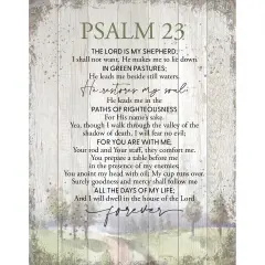 Dexsa Psalm 23 Wood Plaque 11.75x15