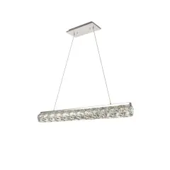 Valetta Integrated LED chip light Chrome Chandelier Clear Royal Cut Crystal
