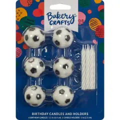 Soccer Candle Holder, 6pc
