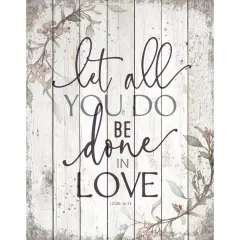 Dexsa Let All You Do Wood Plaque 11.75"x15"