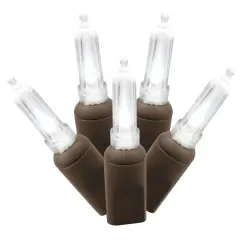 50Lt Pure White LED / Brown Wire Italian EC 25'L