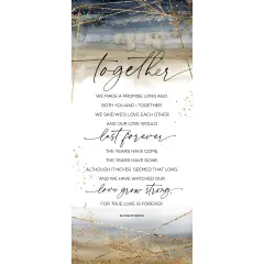 Dexsa Together Wood Plaque 5.5 inches x 12 inches