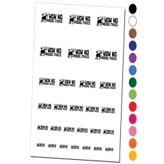 Wow No Moose-takes Mistakes Teacher Student School Temporary Tattoo Water Resistant Fake Body Art Set Collection Brown