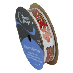 San Francsico 49ers NFL Printed Ribbon 5/8-inch Width, 9 Foot Spool