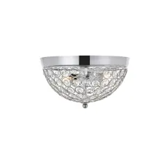 Taye 2 light Chrome Flush Mount