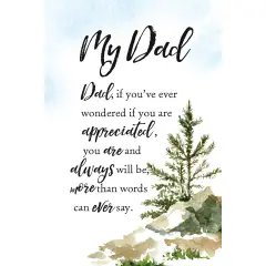 Dexsa My Dad Woodland Grace Series 6" x 9" Wood Plaque with Easel