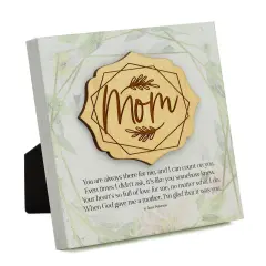 Dexsa Mom You Are Always There Meadow Wood Plaque 6 inches x 6 inches
