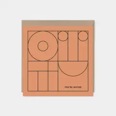 Geo Modern Line Art Card IV, Minimal