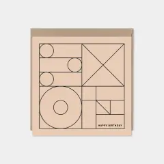 Geo Modern Line Art Card VI, Minimalist