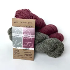 Wool Tincture Dye Color Pack Pairings Sage-dusty rose