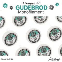 Gudebrod 0.012" Monofilament Champion Invisible Clear Cord | Made in USA