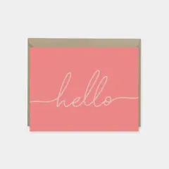 "Hello" Greeting Card IV