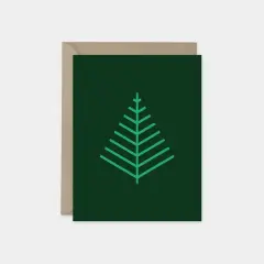 Minimal Modern Tree Holiday Card