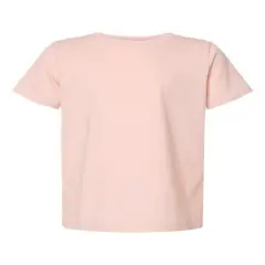 Rabbit Skins&reg; Crewneck Short Sleeve Toddler Fine Jersey Tee Blush