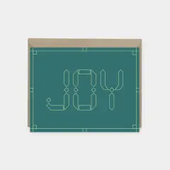 Joy Celebration Cards, Teal, Moroccan