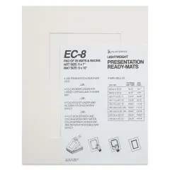 Stu-Art Economy Ready-Mats with Backing - 8" x 10", Pkg of 25