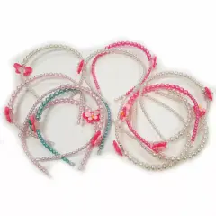 Kitcheniva 6 Pcs Beads Pearl Headbands Bridal Hair Accessories